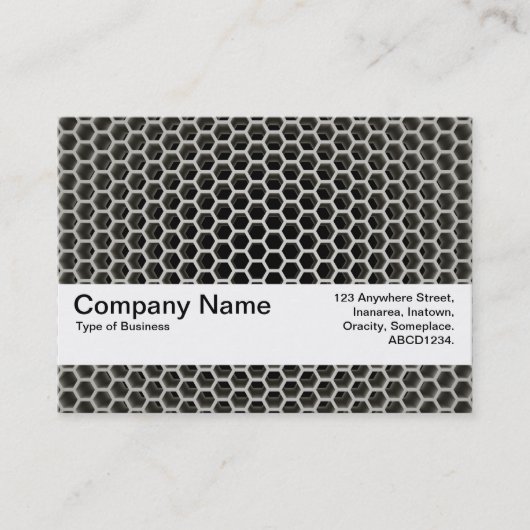 Carte De Visite Texture Band V2 - Nid d'abeille Chaud (Devant)