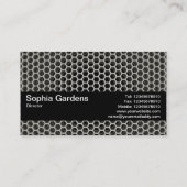 Carte De Visite Texture Band V2 - Nid d'abeille Chaud (Dos)
