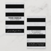 Carte De Visite Texture / Bandes (Devant / Derrière)