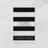 Carte De Visite Texture / Bandes (Dos)