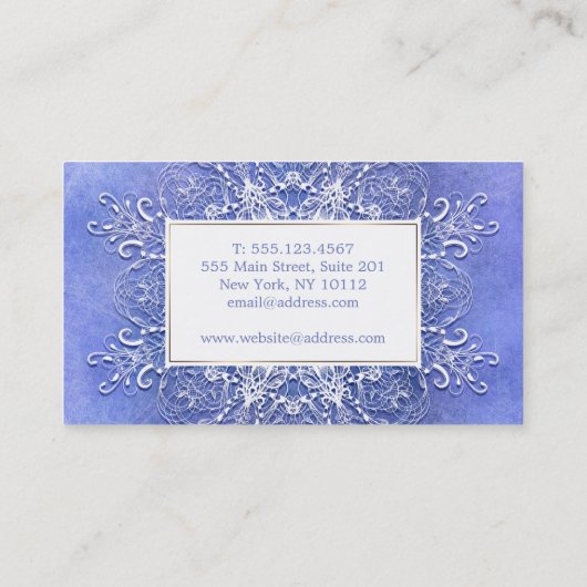 Carte De Visite Texture baroque de grunge de style (Dos)