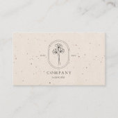 Carte de visite texturé beige minimal (Devant)