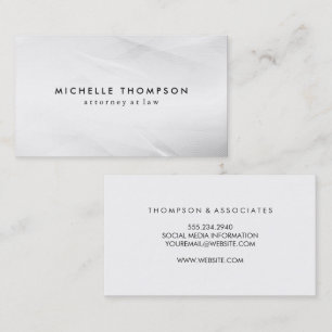Carte De Visite Texture blanche minimaliste, Texture grunge
