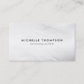 Carte De Visite Texture blanche minimaliste, Texture grunge (Devant)