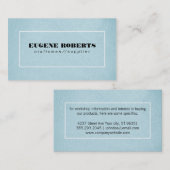 Carte De Visite Texture bleu / Bordure (Devant / Derrière)