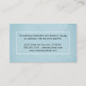 Carte De Visite Texture bleu / Bordure 2 (Dos)