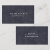 Carte De Visite Texture bleu violet profond (Devant / Derrière)