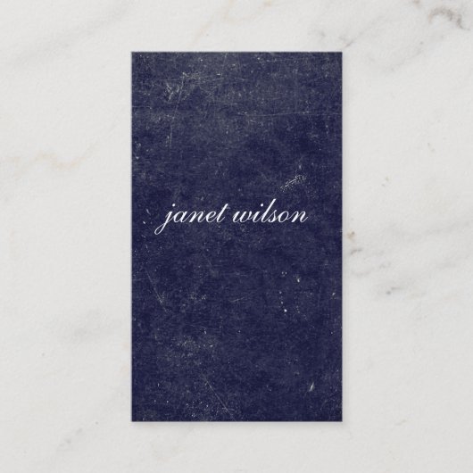 Carte De Visite texture bleue chic (Devant)