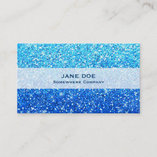 Carte De Visite Texture bleue d'étincelles de parties