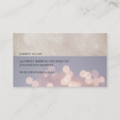 Carte De Visite Texture Bokeh et Lux (Dos)