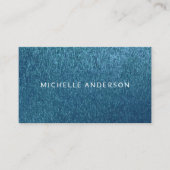 Carte De Visite Texture brillante bleue (Devant)