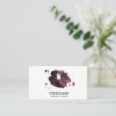 Carte De Visite Texture Brosse Expressive / Rose (Debout devant)