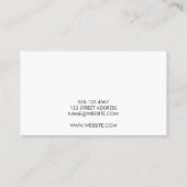 Carte De Visite Texture Brosse Expressive / Rose (Dos)