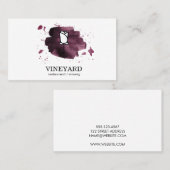 Carte De Visite Texture Brosse Expressive / Rose (Devant / Derrière)