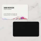 Carte De Visite Texture brossée colorée (Devant / Derrière)