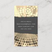 Carte De Visite Texture brossée Motif élégant (Dos)