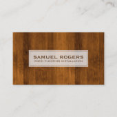 Carte De Visite Texture Brown en bois rustique (Devant)