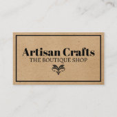 Carte De Visite Texture Brown naturelle | Boutique (Devant)