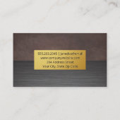 Carte De Visite Texture Brown | Texture métallique (Dos)