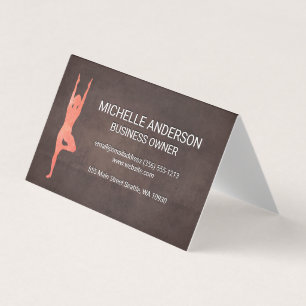 Carte De Visite Texture Brown   Yoga