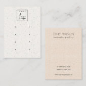 Carte De Visite Texture céramique blanche subtile 4 Earing (Devant / Derrière)