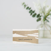 CARTE DE VISITE TEXTURE CÉRAMIQUE DE L'ART GÉOMÉTRIQUE ABSTRAIT MO (Debout devant)