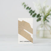 CARTE DE VISITE TEXTURE CÉRAMIQUE DE L'ART GÉOMÉTRIQUE ABSTRAIT MO (Debout devant)