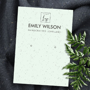 CARTE DE VISITE TEXTURE CÉRAMIQUE VERTE À LA MINTE RECEVOIR AFFI