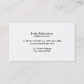 Carte De Visite Texture chic broyée or (Dos)