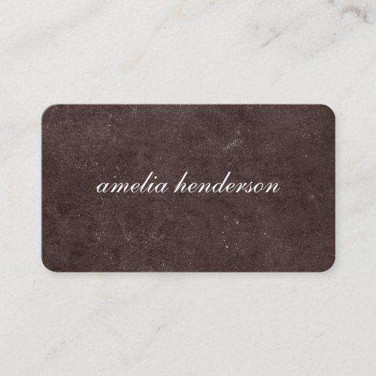 Carte De Visite texture chic minimaliste (Devant)