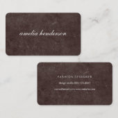 Carte De Visite texture chic minimaliste (Devant / Derrière)
