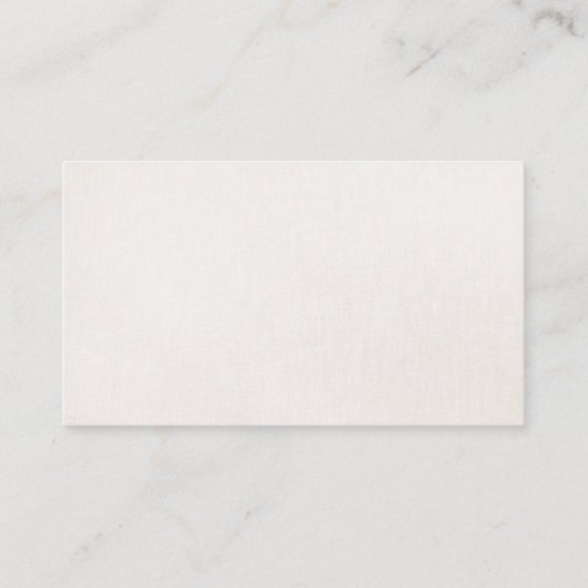 Carte De Visite Texture chic or et lin "Look" rayé moderne (Dos)