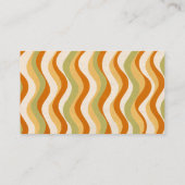 Carte De Visite Texture circulaire Motif Wavy (Dos)