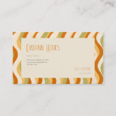 Carte De Visite Texture circulaire Motif Wavy (Devant)
