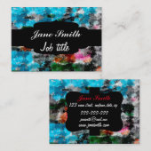 Carte De Visite Texture colorée (Devant / Derrière)