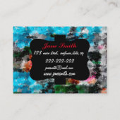 Carte De Visite Texture colorée (Dos)