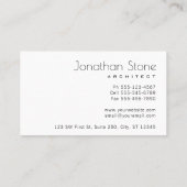 Carte De Visite Texture concrète grise et blanche moderne (Dos)