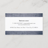 Carte De Visite Texture Cool moderne bleu blanc Concepteur intérie (Dos)