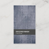 Carte De Visite Texture Cool moderne Blue Grey Consultant (Devant)