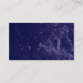Carte De Visite Texture d'arbres - Bleu foncé (Dos)