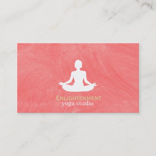 Carte De Visite Texture de brosse (goyave) (Devant)