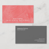 Carte De Visite Texture de brosse (goyave) (Devant / Derrière)