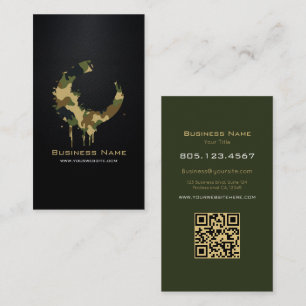 Carte De Visite Texture de carbone noir avec tourbillon de camoufl