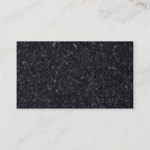 Carte De Visite Texture de charbon (Dos)