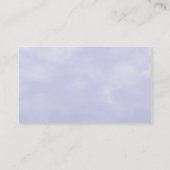 Carte De Visite Texture de ciel 01 - Bleu lilas clair (Dos)