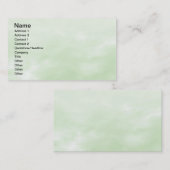 Carte De Visite Texture de ciel - vert clair (Devant / Derrière)