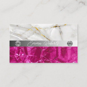 Carte De Visite Texture de cristal de quartz améthyste minéral