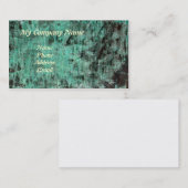 Carte De Visite Texture de cuivre verte de patine (Devant / Derrière)