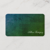 Carte De Visite Texture de dégradé vert émeraude unique Abstraite (Devant)