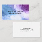 Carte De Visite Texture de fond aquarelle (Devant / Derrière)
